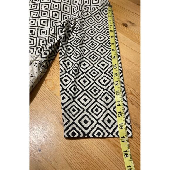 Women's CATALOG CLASSICS Black White Floral Patchwork BOHO Dress Size S/M - Picture 8 of 9